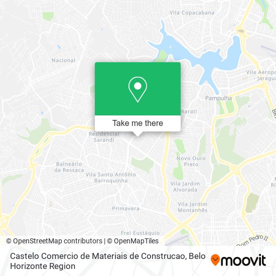 Castelo Comercio de Materiais de Construcao map