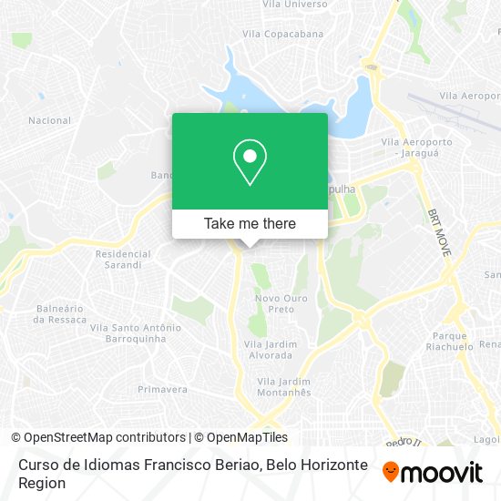 Curso de Idiomas Francisco Beriao map