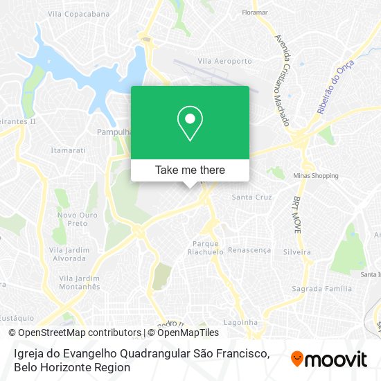 Mapa Igreja do Evangelho Quadrangular São Francisco