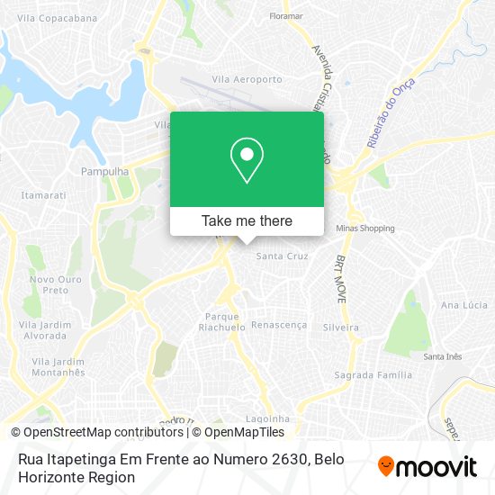 Mapa Rua Itapetinga Em Frente ao Numero 2630