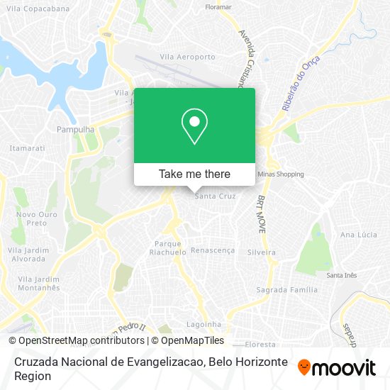Cruzada Nacional de Evangelizacao map