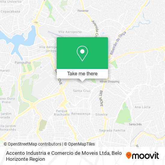Accento Industria e Comercio de Moveis Ltda map