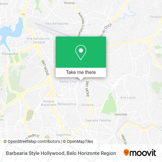 Mapa Barbearia Style Hollywood