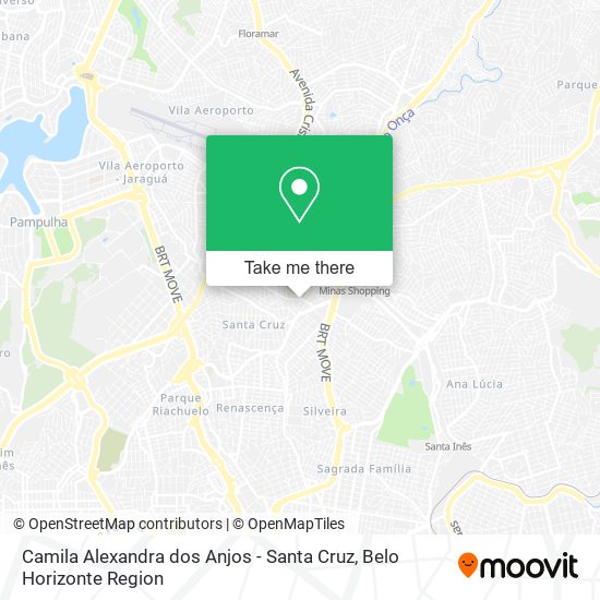 Camila Alexandra dos Anjos - Santa Cruz map