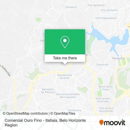 Comercial Ouro Fino - Itatiaia map