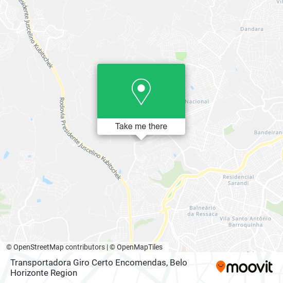 Transportadora Giro Certo Encomendas map