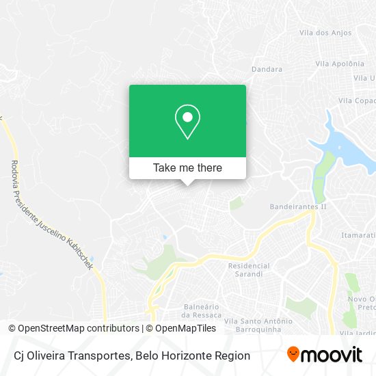 Cj Oliveira Transportes map