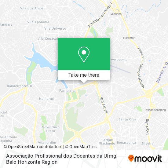 Associação Profissional dos Docentes da Ufmg map