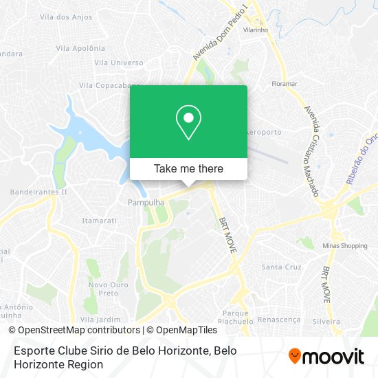 Esporte Clube Sirio de Belo Horizonte map