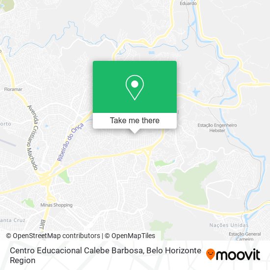 Mapa Centro Educacional Calebe Barbosa
