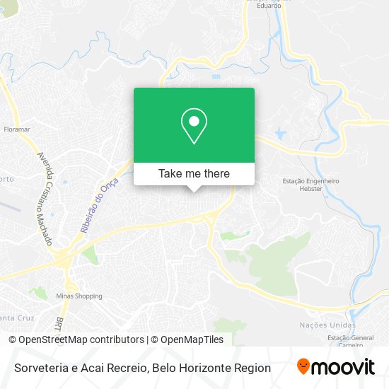 Sorveteria e Acai Recreio map