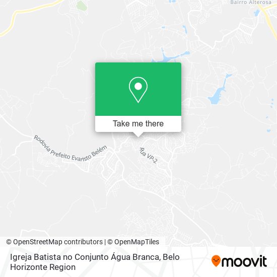 Igreja Batista no Conjunto Água Branca map