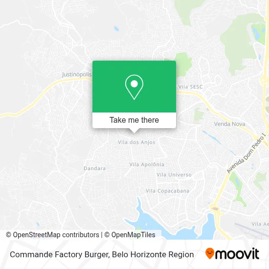 Commande Factory Burger map
