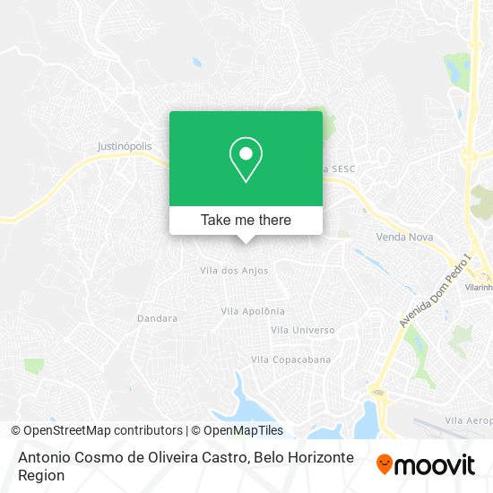 Antonio Cosmo de Oliveira Castro map