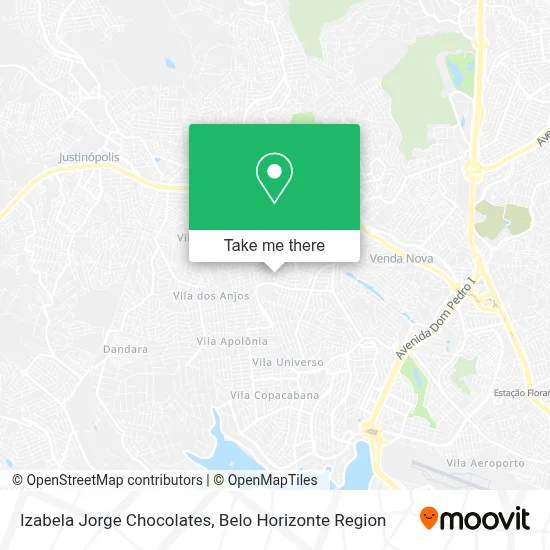 Izabela Jorge Chocolates map