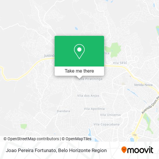 Joao Pereira Fortunato map