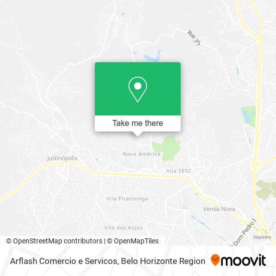 Arflash Comercio e Servicos map