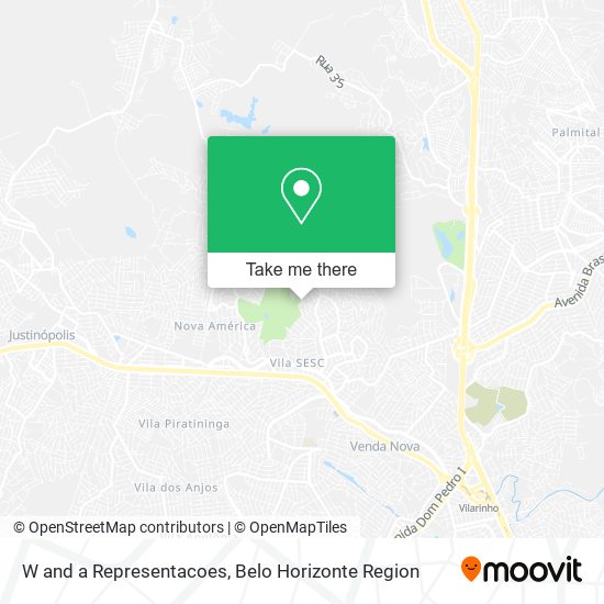 W and a Representacoes map