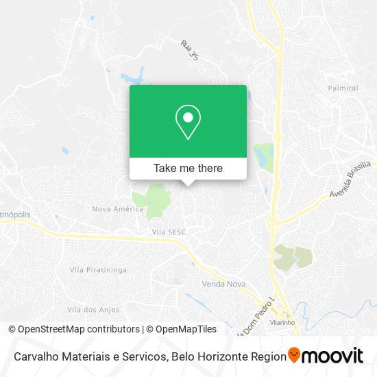 Carvalho Materiais e Servicos map