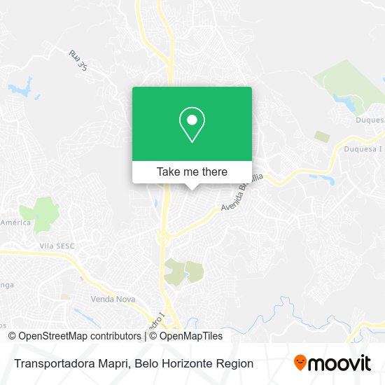 Transportadora Mapri map