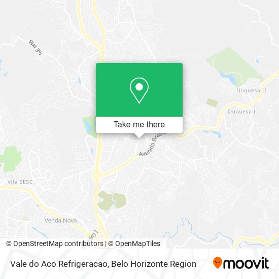 Vale do Aco Refrigeracao map