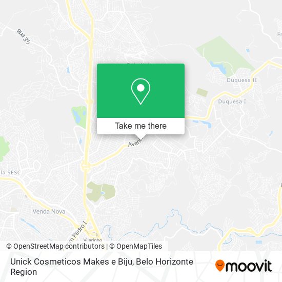 Unick Cosmeticos Makes e Biju map