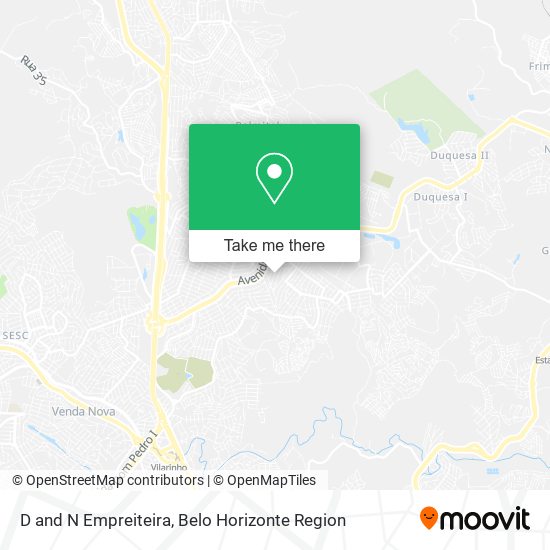 D and N Empreiteira map