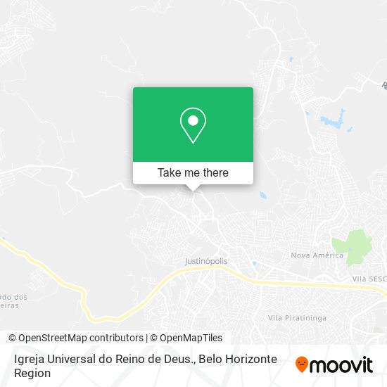 Igreja Universal do Reino de Deus. map
