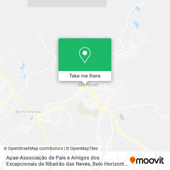 Apae-Associação de Pais e Amigos dos Excepcionais de Ribeirão das Neves map