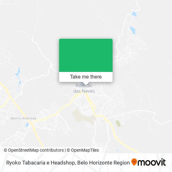 Ryoko Tabacaria e Headshop map