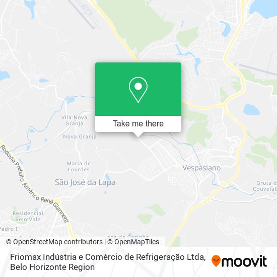 Friomax Indústria e Comércio de Refrigeração Ltda map