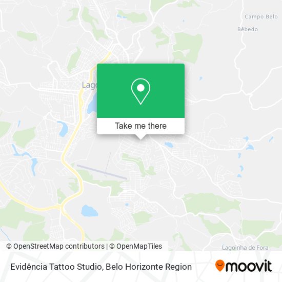Evidência Tattoo Studio map