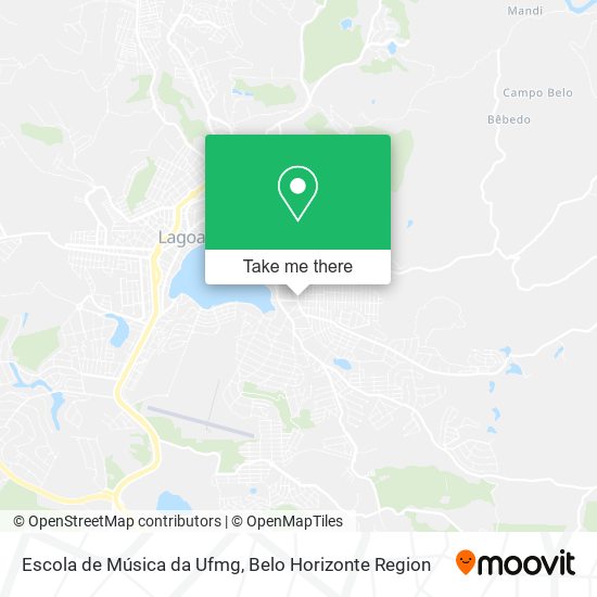 Escola de Música da Ufmg map