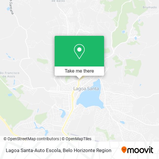 Mapa Lagoa Santa-Auto Escola