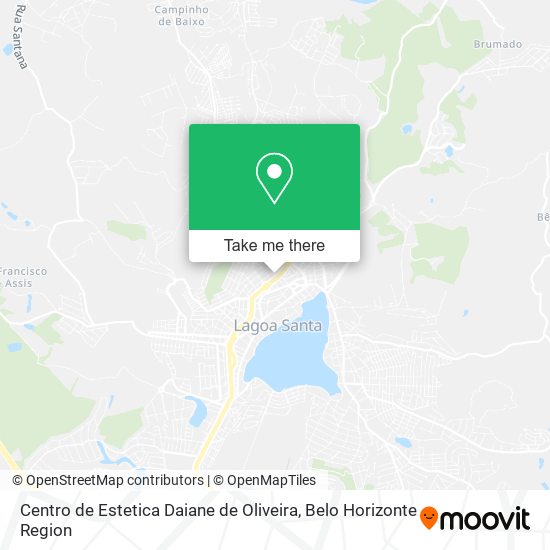 Mapa Centro de Estetica Daiane de Oliveira
