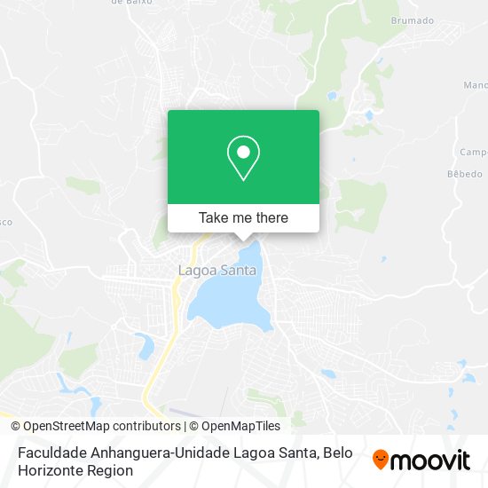 Faculdade Anhanguera-Unidade Lagoa Santa map