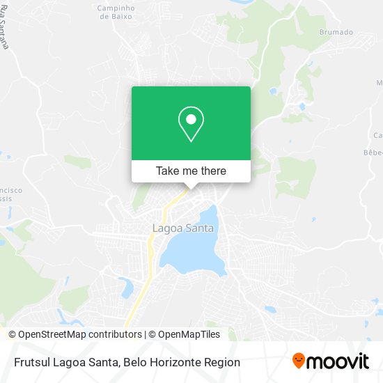 Frutsul Lagoa Santa map