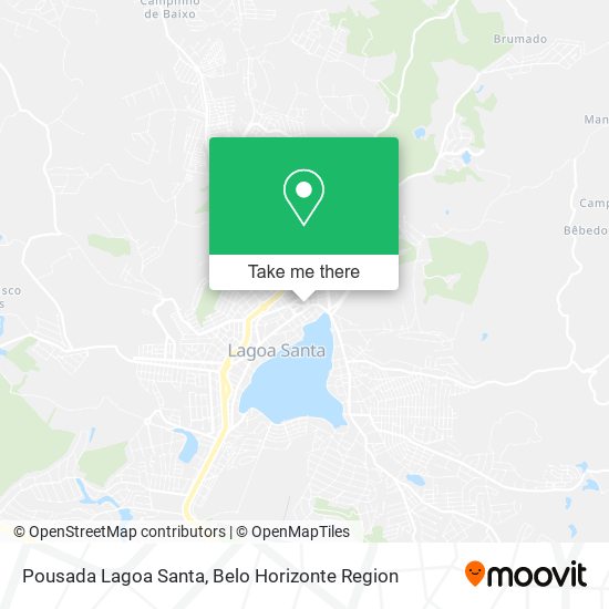 Pousada Lagoa Santa map