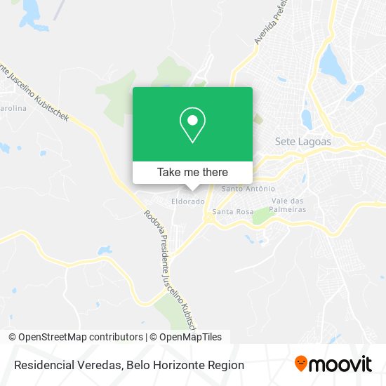 Residencial Veredas map