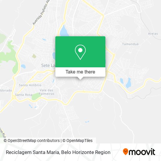 Reciclagem Santa Maria map