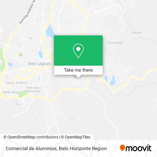 Comercial de Aluminios map