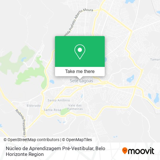 Núcleo de Aprendizagem Pré-Vestibular map