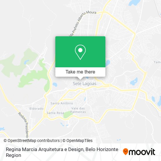 Regina Marcia Arquitetura e Design map