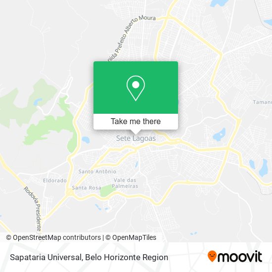 Sapataria Universal map