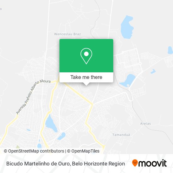 Bicudo Martelinho de Ouro map
