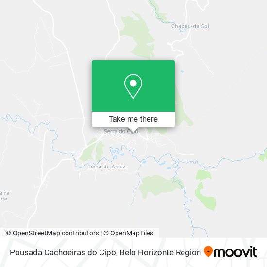 Pousada Cachoeiras do Cipo map