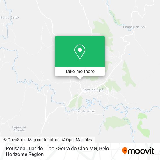 Pousada Luar do Cipó - Serra do Cipó MG map