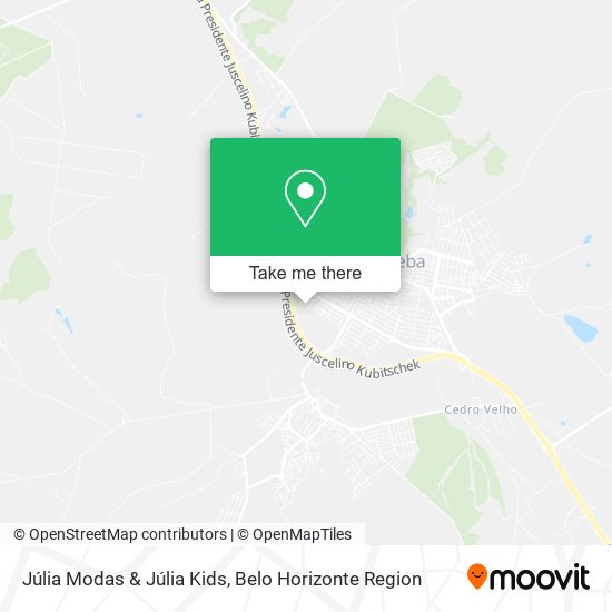 Júlia Modas & Júlia Kids map