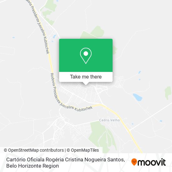Cartório Oficiala Rogéria Cristina Nogueira Santos map