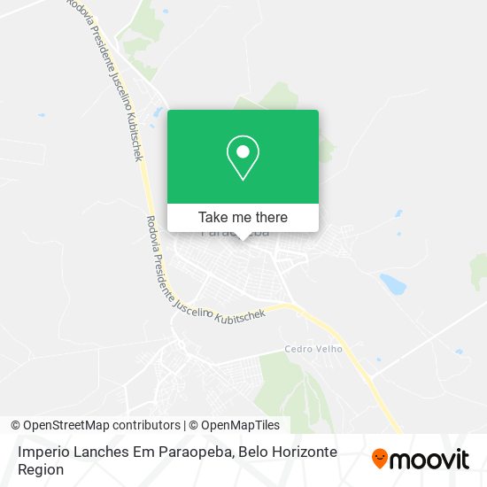 Imperio Lanches Em Paraopeba map
